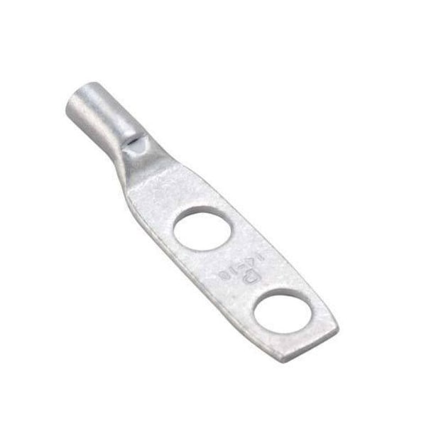 Panduit Two-Hole Compression Lug, 10 AWG Max, Standard Barrel, Copper, Gray LCD10-14A-L - main